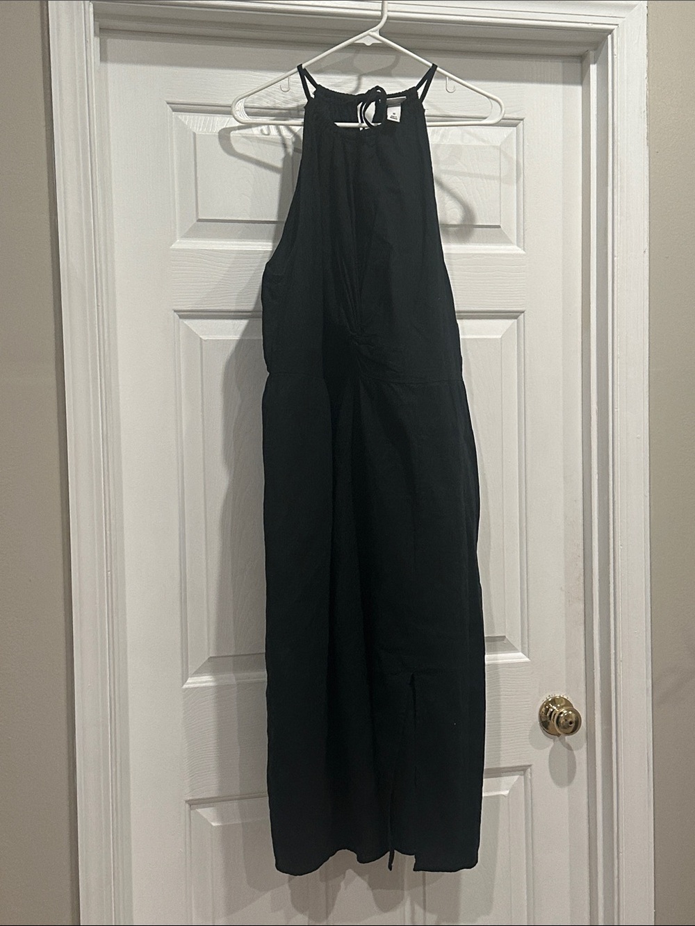 Women's Black Linen Dress